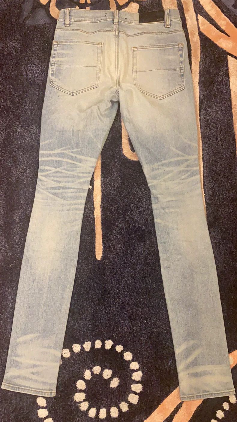 Amiri Amiri checkerboard multi-element spliced blue denim pants Size US 32 / EU 48 - 2 Thumbnail