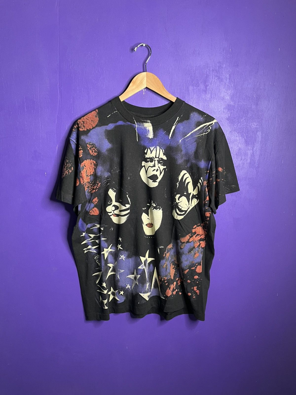 Band Tees × Vintage Vintage 96/97 KISS alive worldwide AOP tour tee Size US L / EU 52-54 / 3 - 1 Thumbnail