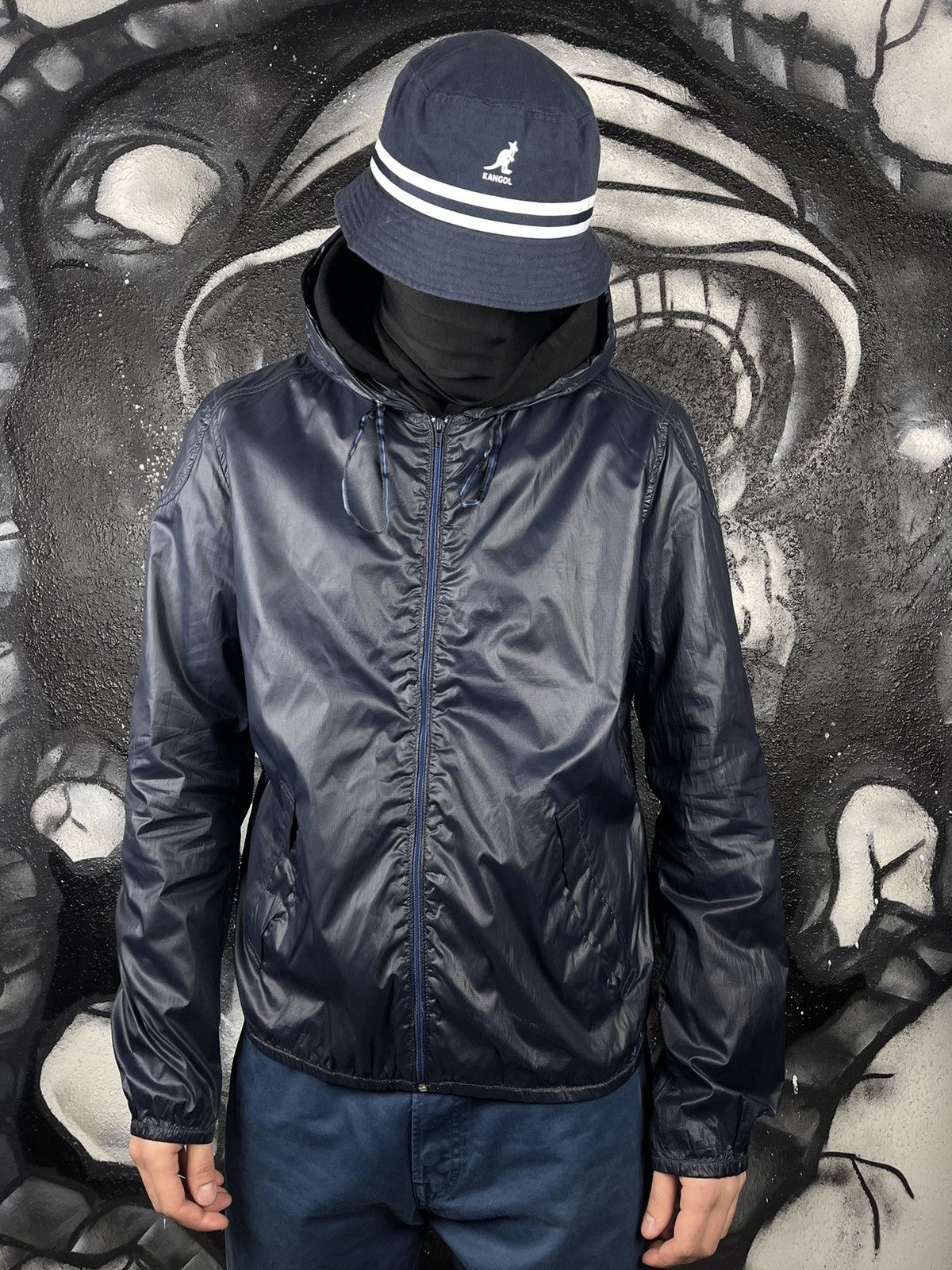 Diesel × Vintage Diesel Industry Lightweight Windbreaker Big Logo Jacket Size US L / EU 52-54 / 3 - 7 Thumbnail