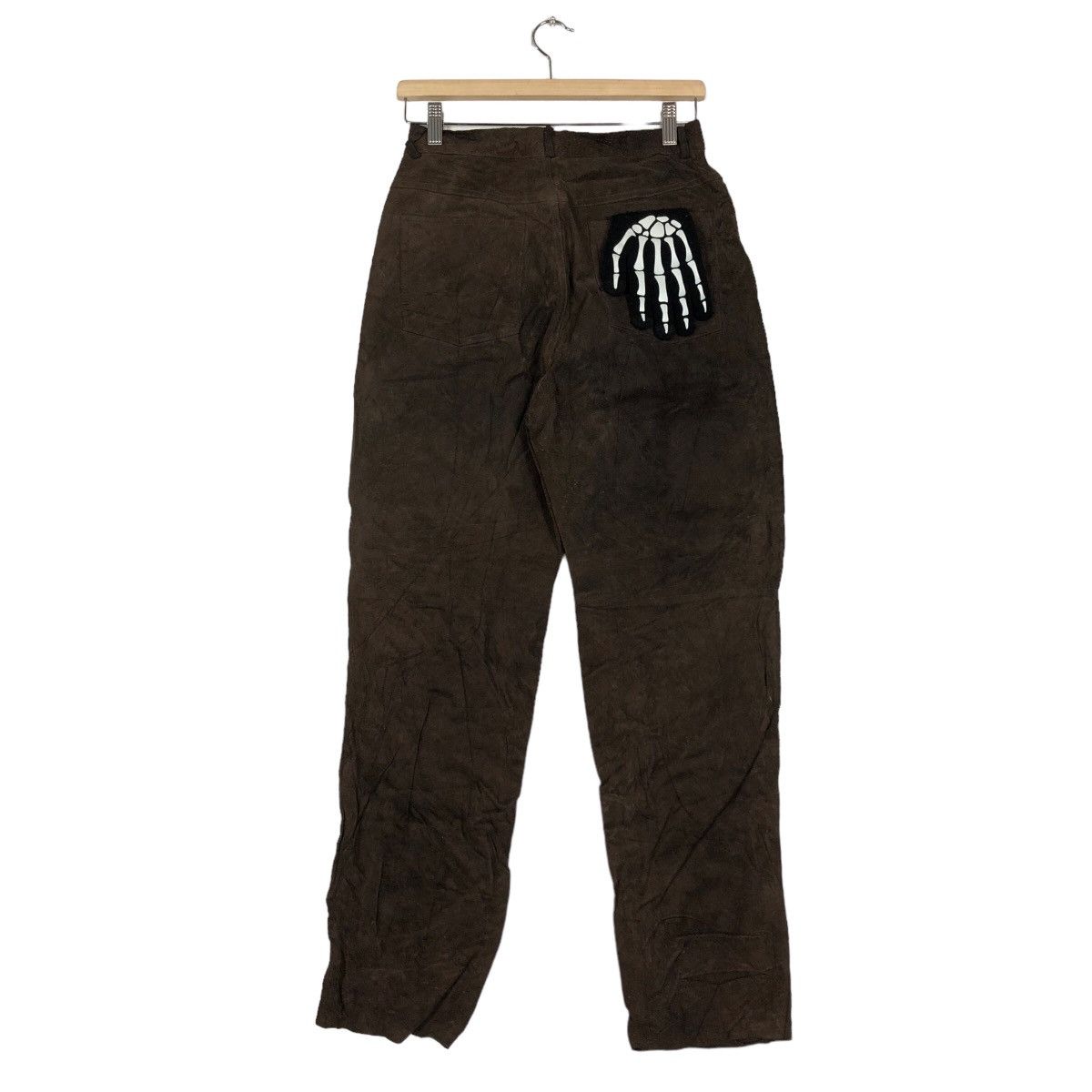 Genuine Leather 🔥Rare 90’s Riot Genuine Leather Pants C un C Monde Japan Size US 26 / EU 42 - 7 Thumbnail