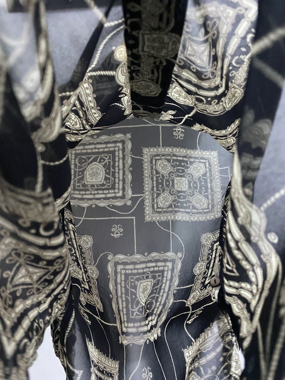 Burberry Burberrys Sheer See Through 80s Shirts Size US S / EU 44-46 / 1 - 8 Thumbnail