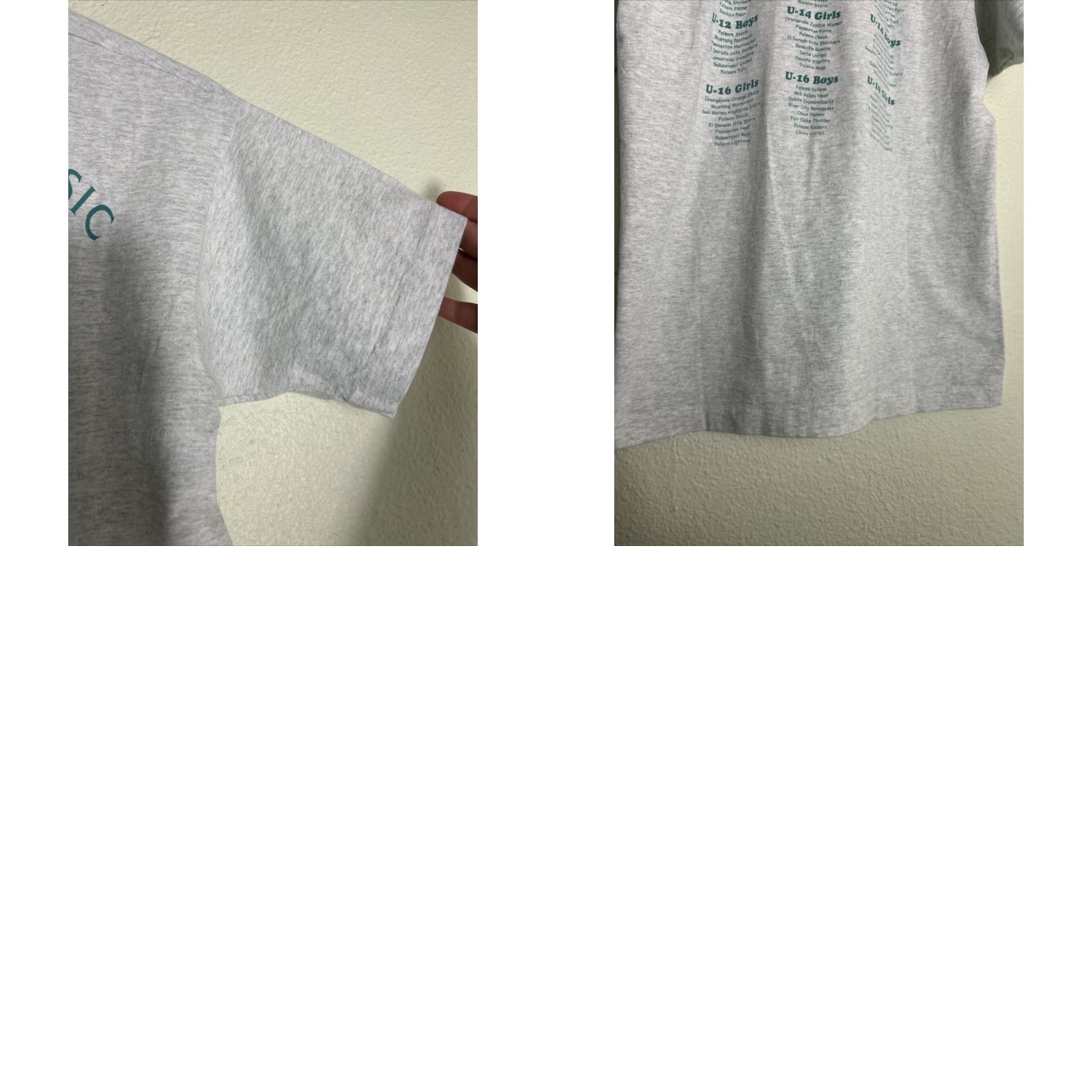 Fruit Of The Loom VINTAGE 90s Mens Large Short Sleeve Gray T Shirt Fruit of the Loom Classic Gray L Size L / US 10 / IT 46 - 9 Thumbnail
