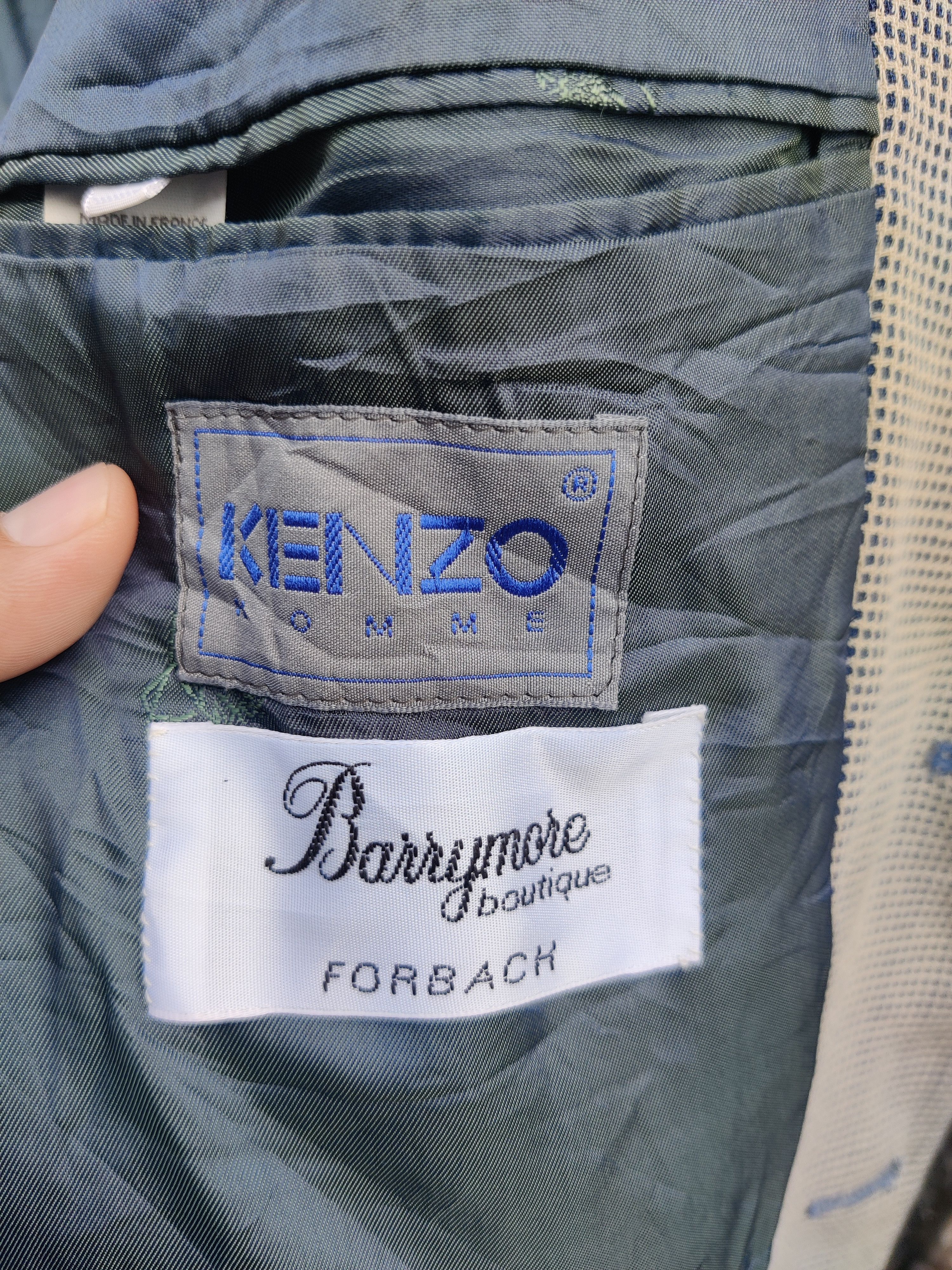 Kenzo Vintage Kenzo Homme Barrymore Checkers Wool Coat Jacket Size US M / EU 48-50 / 2 - 10 Thumbnail