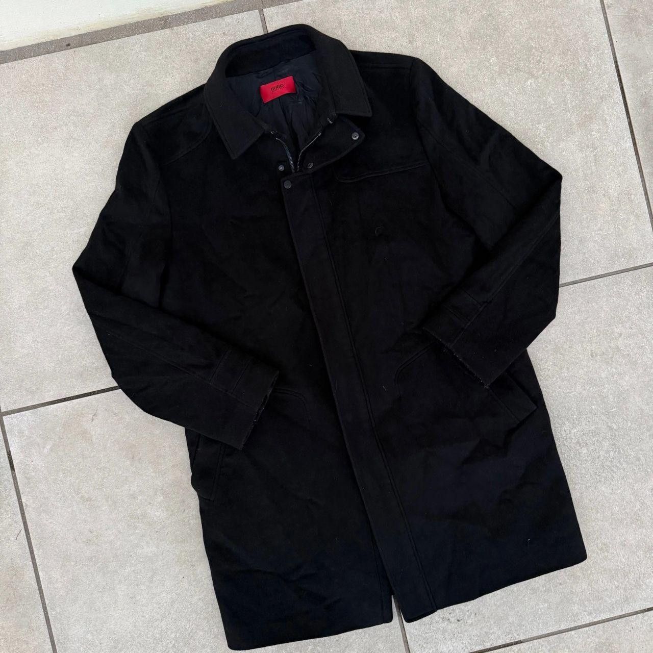 Hugo Boss Hugo Boss Vintage 90s Cashmere Coat Black Size US XL / EU 56 / 4 - 3 Thumbnail
