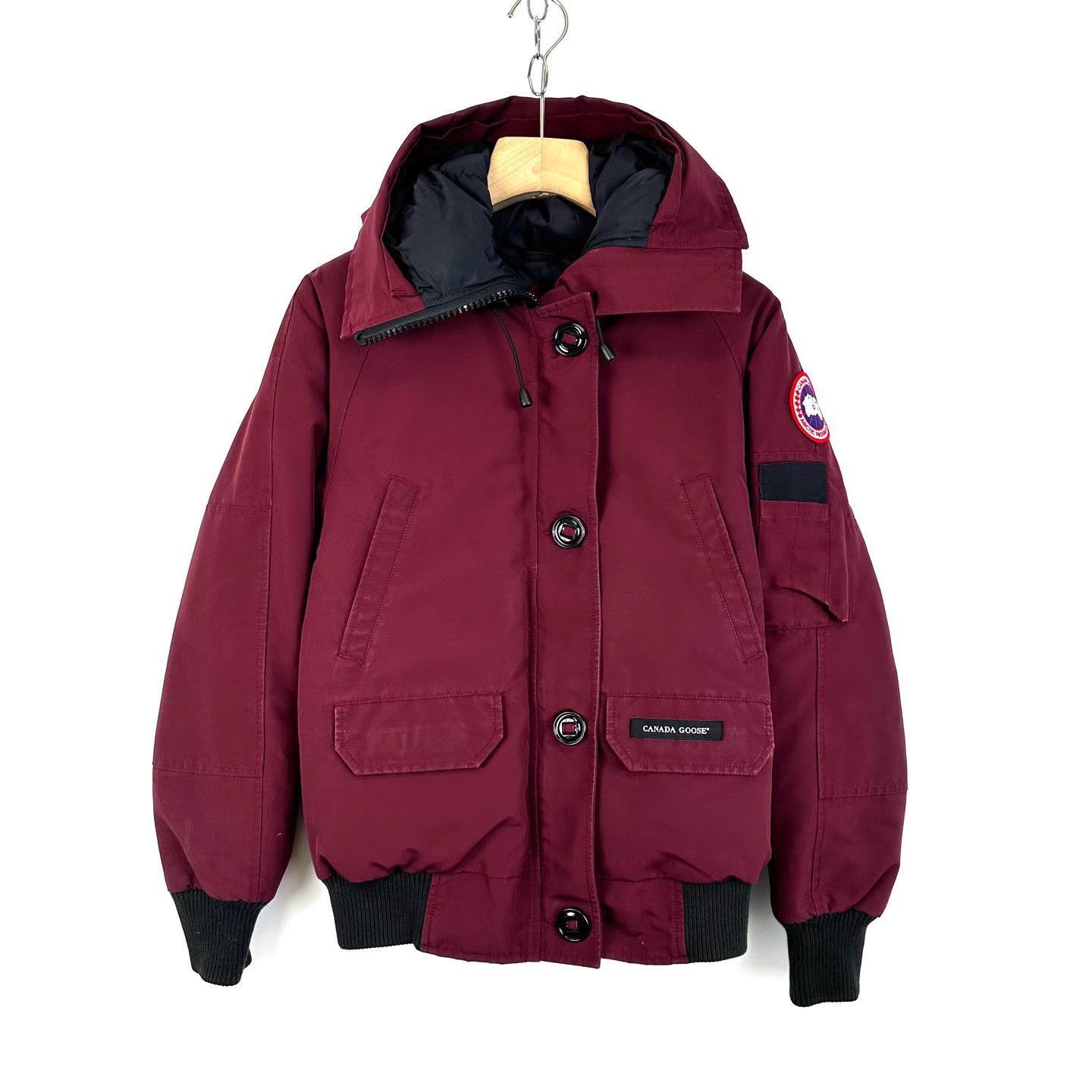Canada Goose Red Heavy Winter Coat with Hood Size S Size US S / EU 44-46 / 1 - 1 Thumbnail