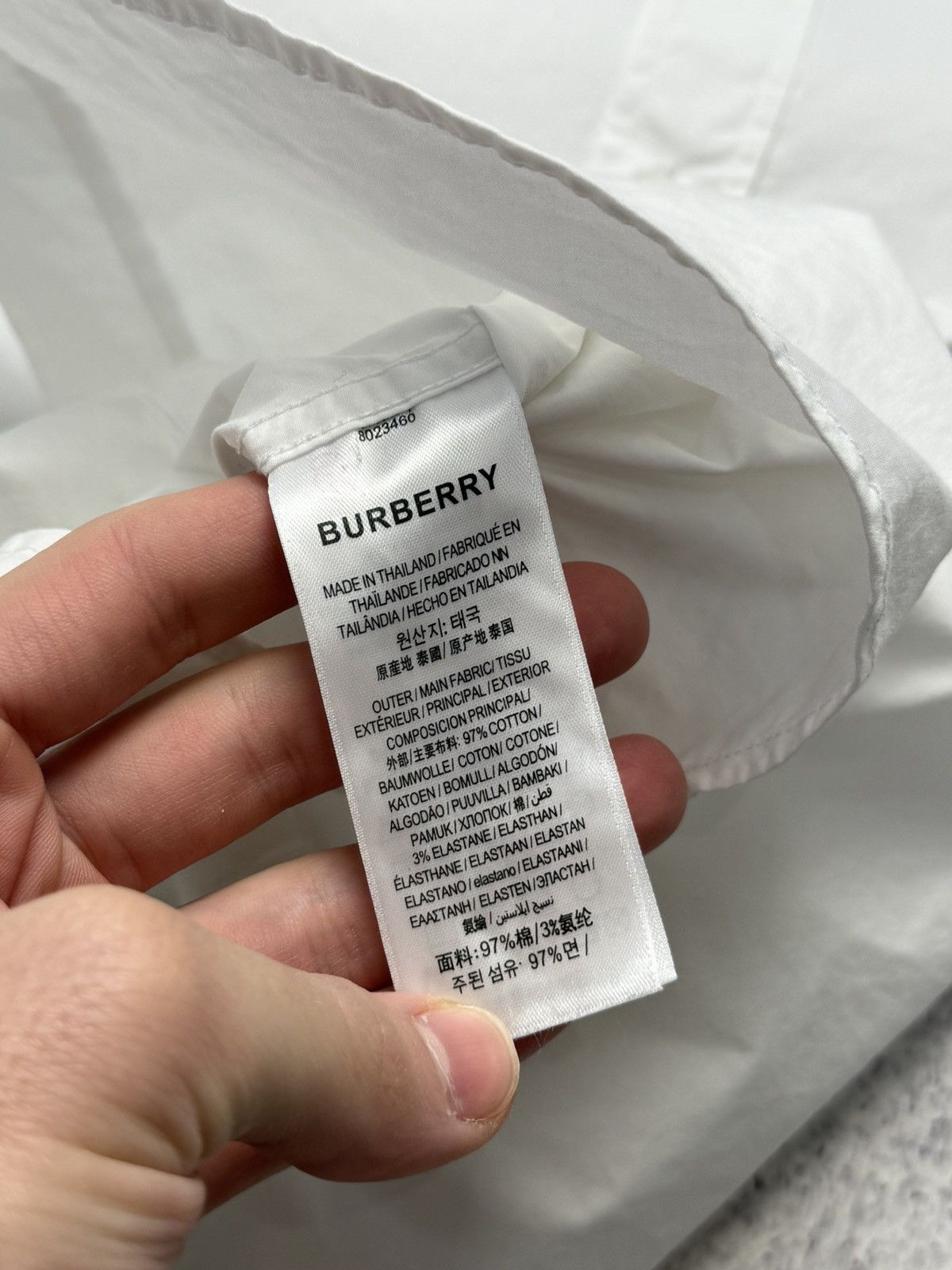 Burberry Burberry White Button Up Shirt Size US L / EU 52-54 / 3 - 14 Thumbnail