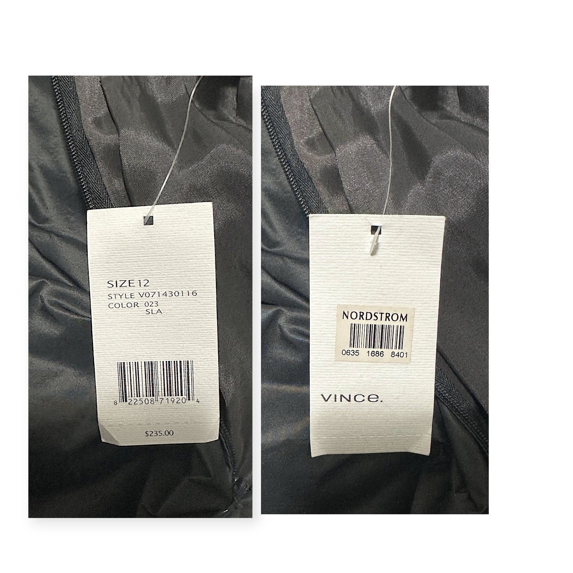 Vince Vince Gray A-Line Knee-Length Skirt W/Soft Pleats & Pockets Size 34" / US 12 / IT 48 - 4 Thumbnail