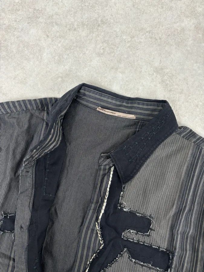 Marithe + Francois Girbaud 1990s Marithé + François Girbaud Brown Wings Distressed Shirt Size US L / EU 52-54 / 3 - 8 Thumbnail
