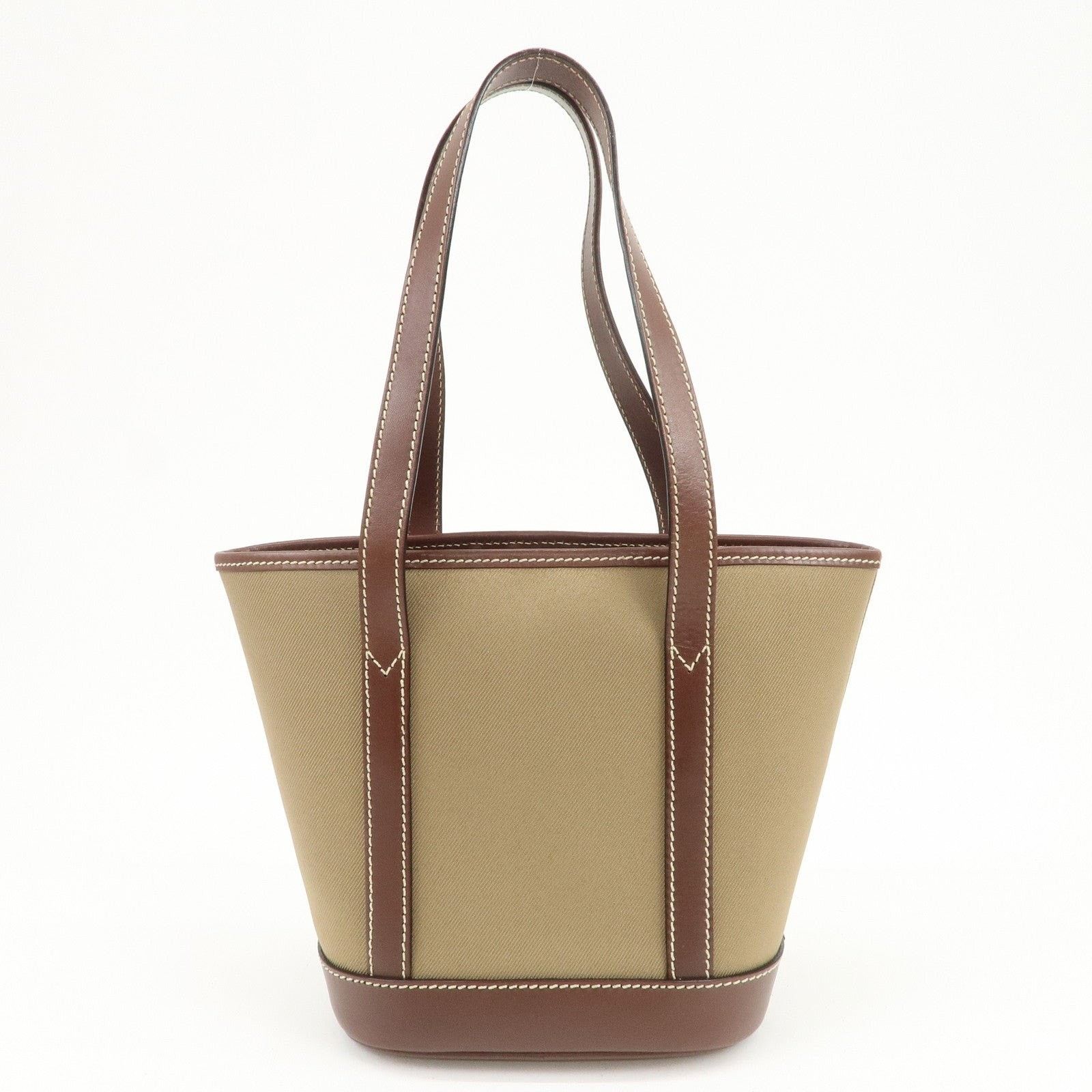 Huntington Hunting World Canvas & Leather Tote Tan Size ONE SIZE - 2 Thumbnail