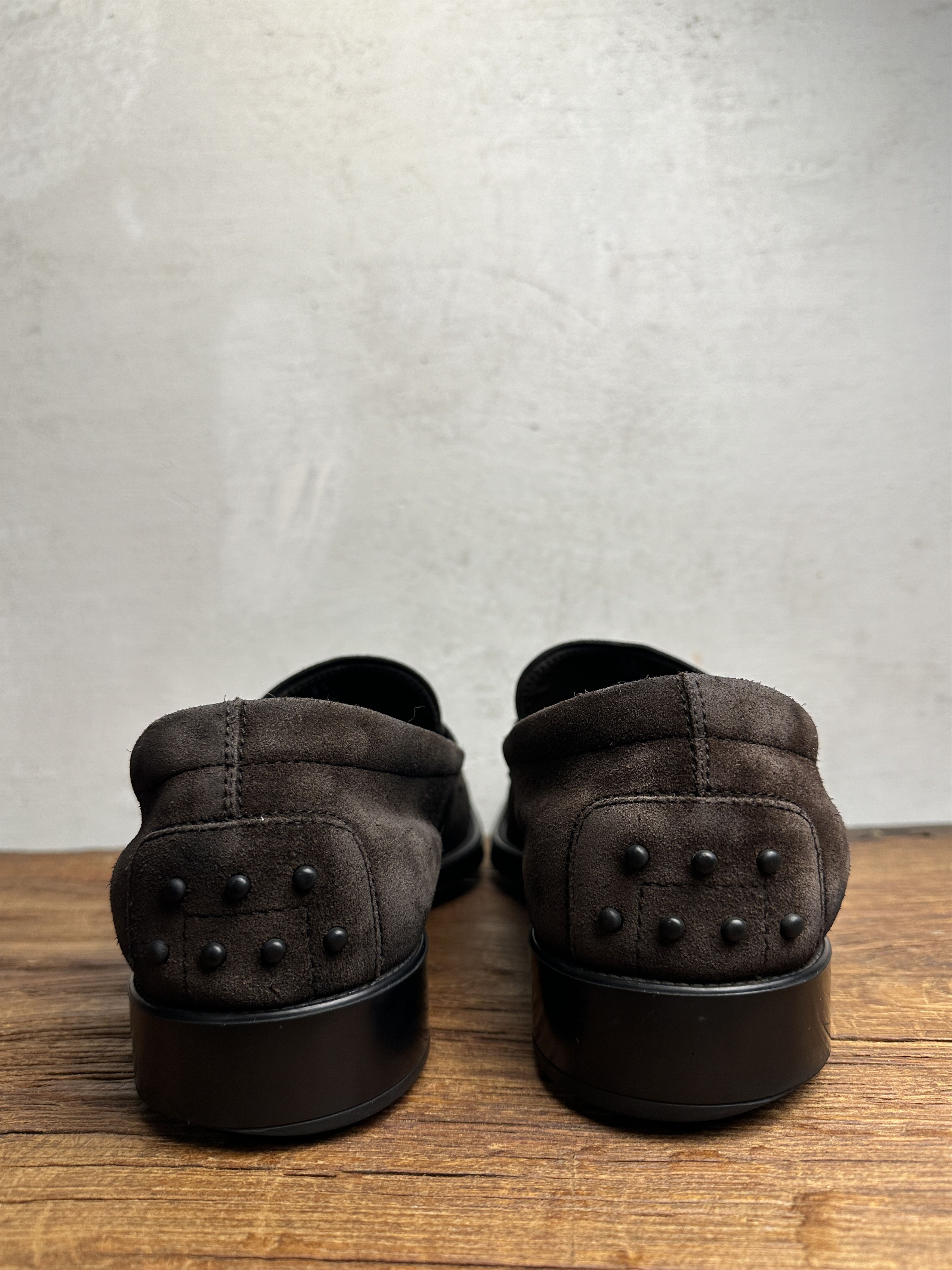 Tod's Tod's Formal Brown Suede Loafers Size US 11 / EU 44 - 13 Thumbnail
