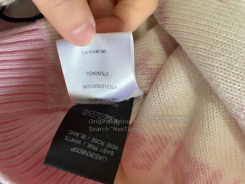 Vetements Vetements Pink Pullover Sweater Size US S / EU 44-46 / 1 - 5 Thumbnail
