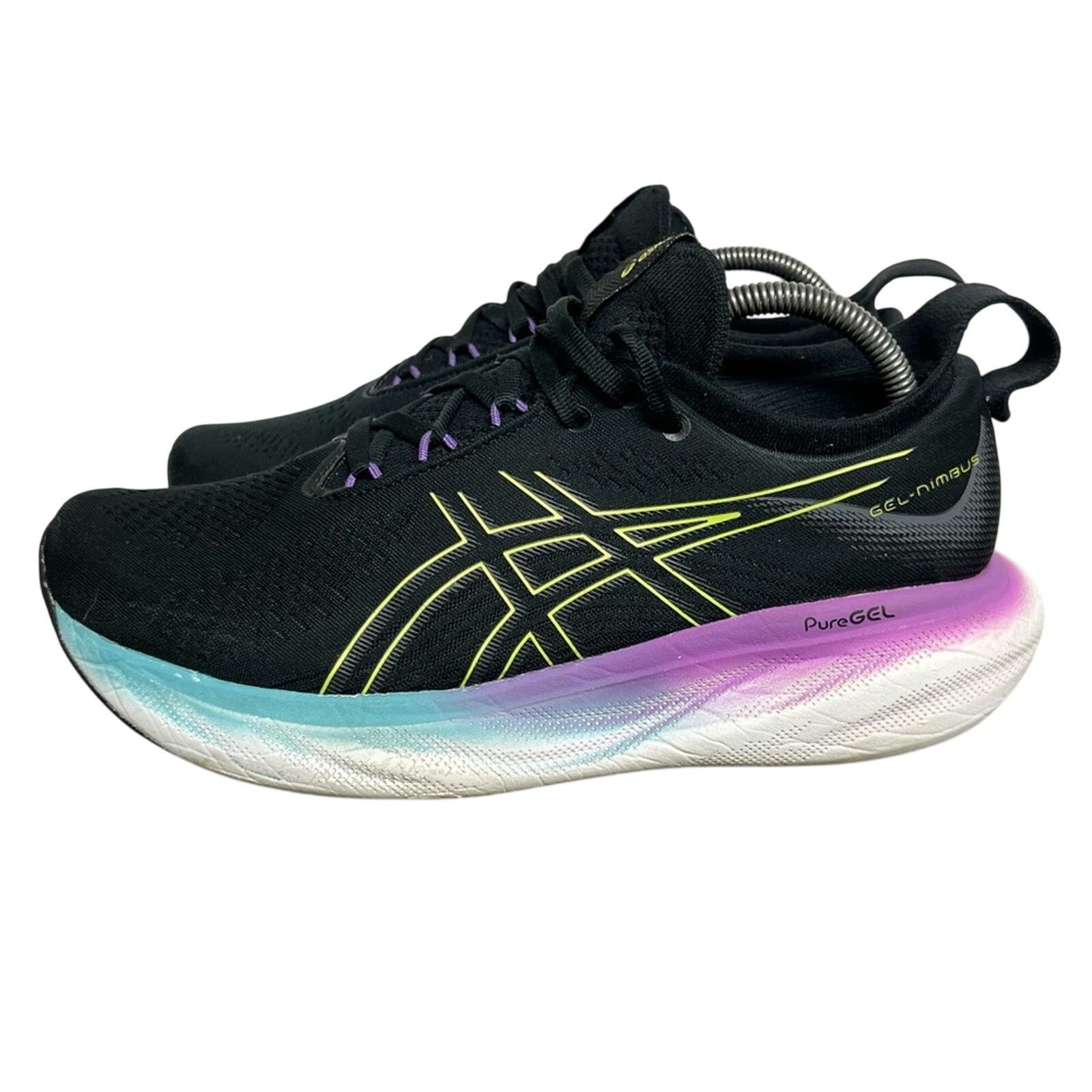 Asics Gel-Nimbus 25 Women's 9 Running Shoes Black Sneakers