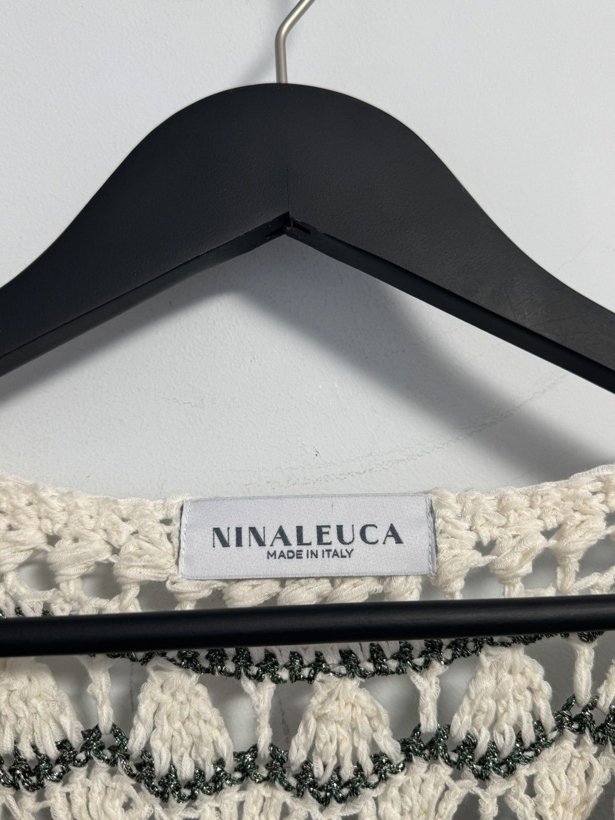 Other NINALEUCA Crochet Boho Dress–White Linen Maxi with Knit Top Size M / US 6-8 / IT 42-44 - 11 Thumbnail