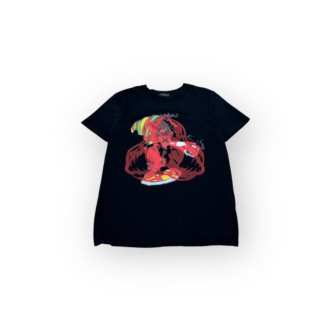 Vintage Vintage Rasta T-Shirt with Roach’s Revived Custom Print Size US XL / EU 56 / 4 - 1 Thumbnail