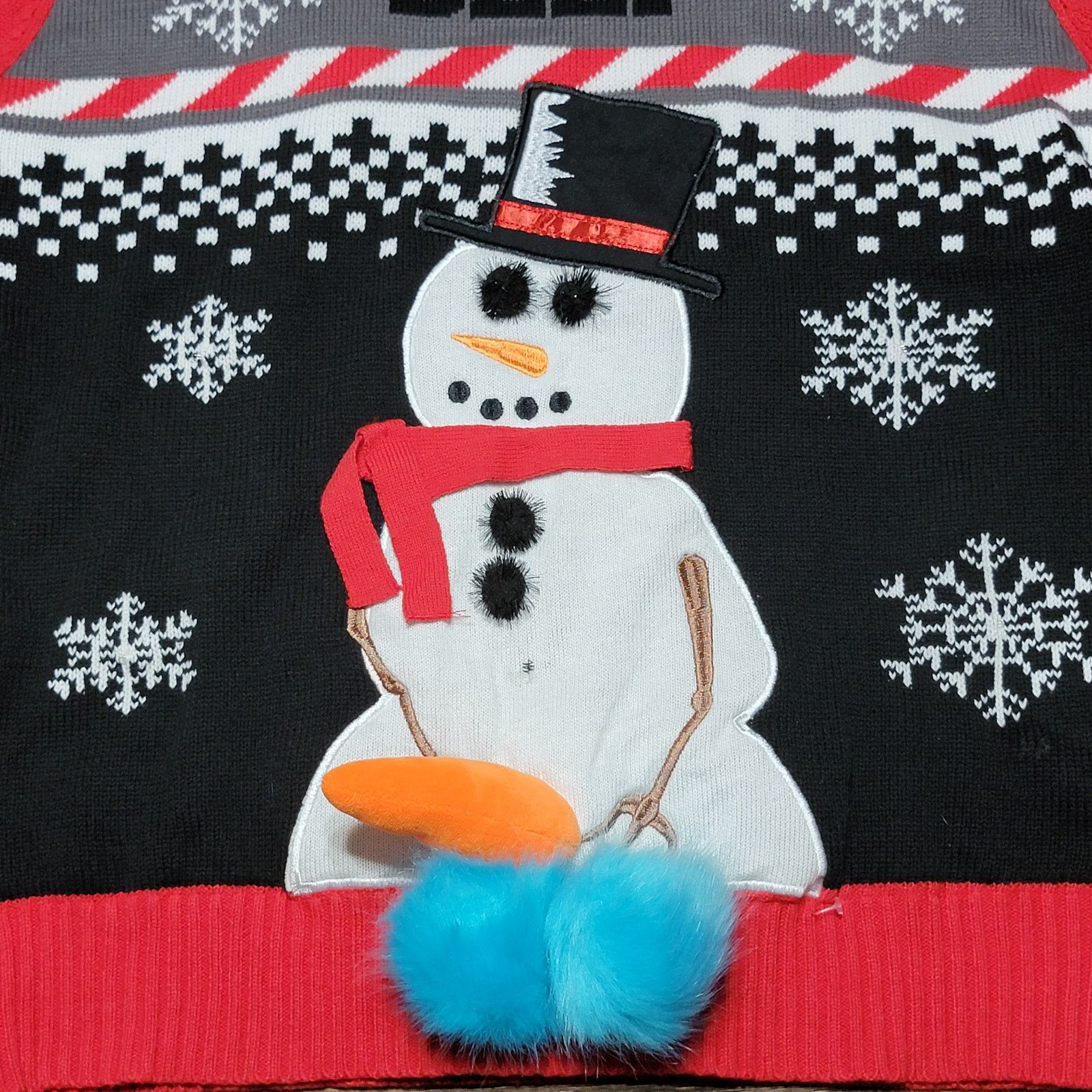 Other Spencer's Light-Up Christmas Sweater "Snowballs Deep" -Large Size US L / EU 52-54 / 3 - 4 Thumbnail