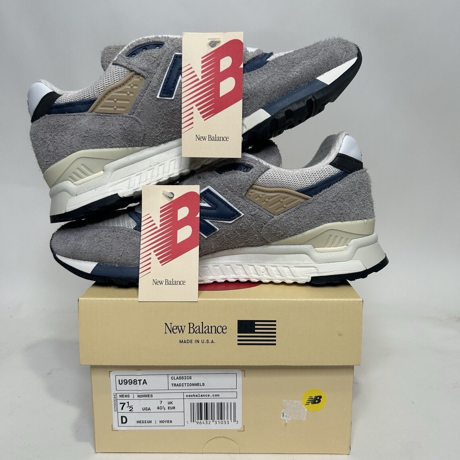New Balance New Balance 998 MiUSA “Grey Day” 2023 Size US 7.5 / EU 40-41 - 3 Thumbnail