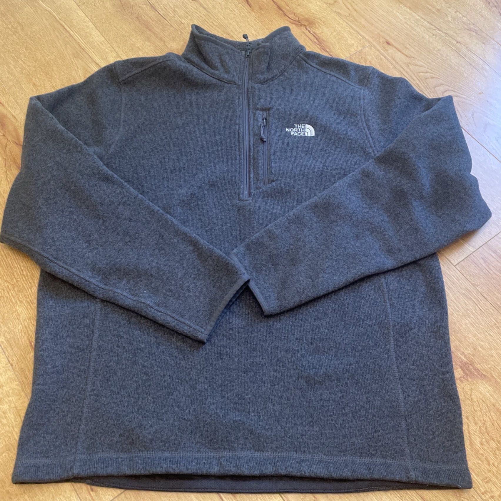 The North Face The North Face Jacket Mens Large Gray Quarter Zip Fleece Hiking Mock Neck Windbreaker Regular Fit Size US L / EU 52-54 / 3 - 5 Thumbnail
