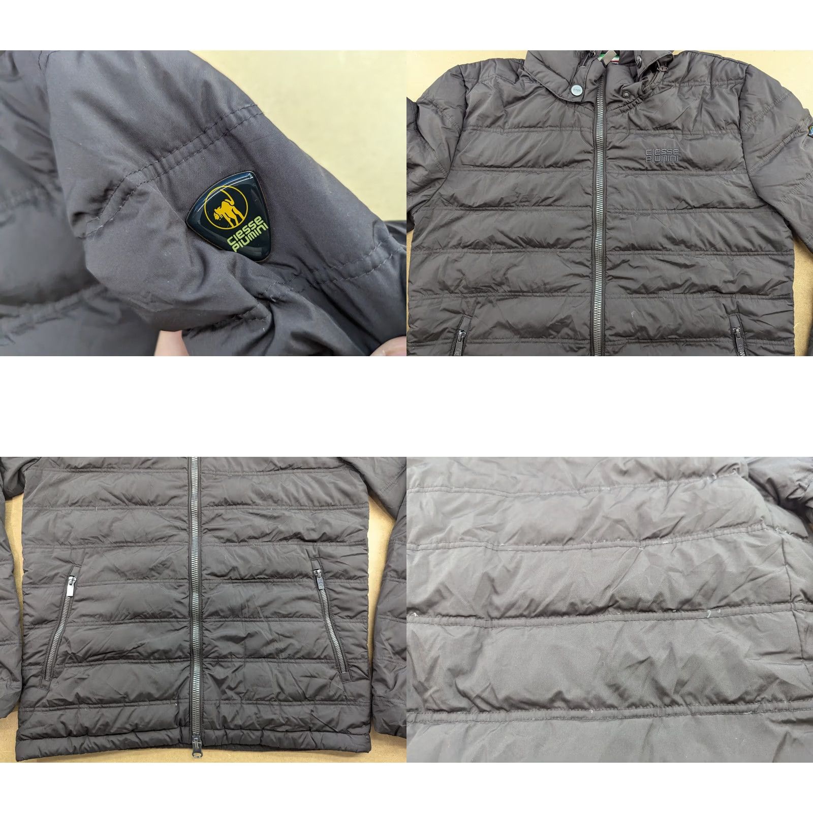 Vintage Ciesse Piumini Down Fill 800 Puffer Jacket Womens Jersey Brown 46 Long Zip Hooded Reversible Casual Outdoor Size L / US 10 / IT 46 - 10 Thumbnail