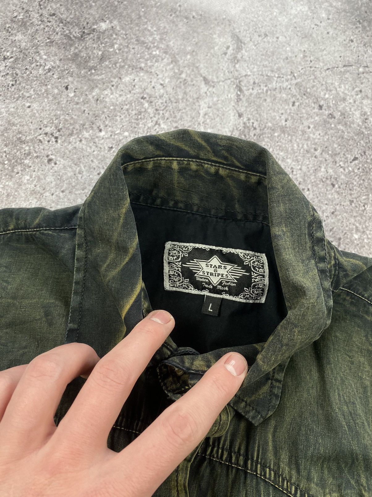 Cowboy Equipment × Stars & Stripes × Vintage Stars&Stripes 90s vintage western cowboy shirt crazy y2k Size US L / EU 52-54 / 3 - 5 Thumbnail