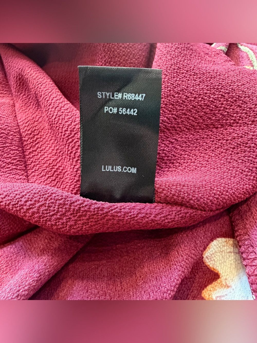 Lulus September Sunsets Burgundy Floral V-neck Wrap Maxi Dress Size S / US 4 / IT 40 - 7 Thumbnail