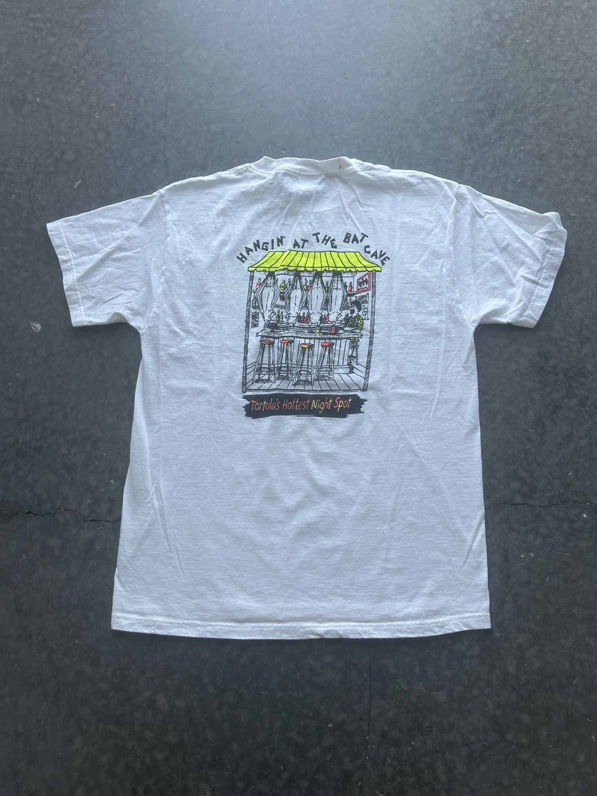 Vintage Vintage 90s Batcave Graphic Tee Size US M / EU 48-50 / 2 - 2 Thumbnail