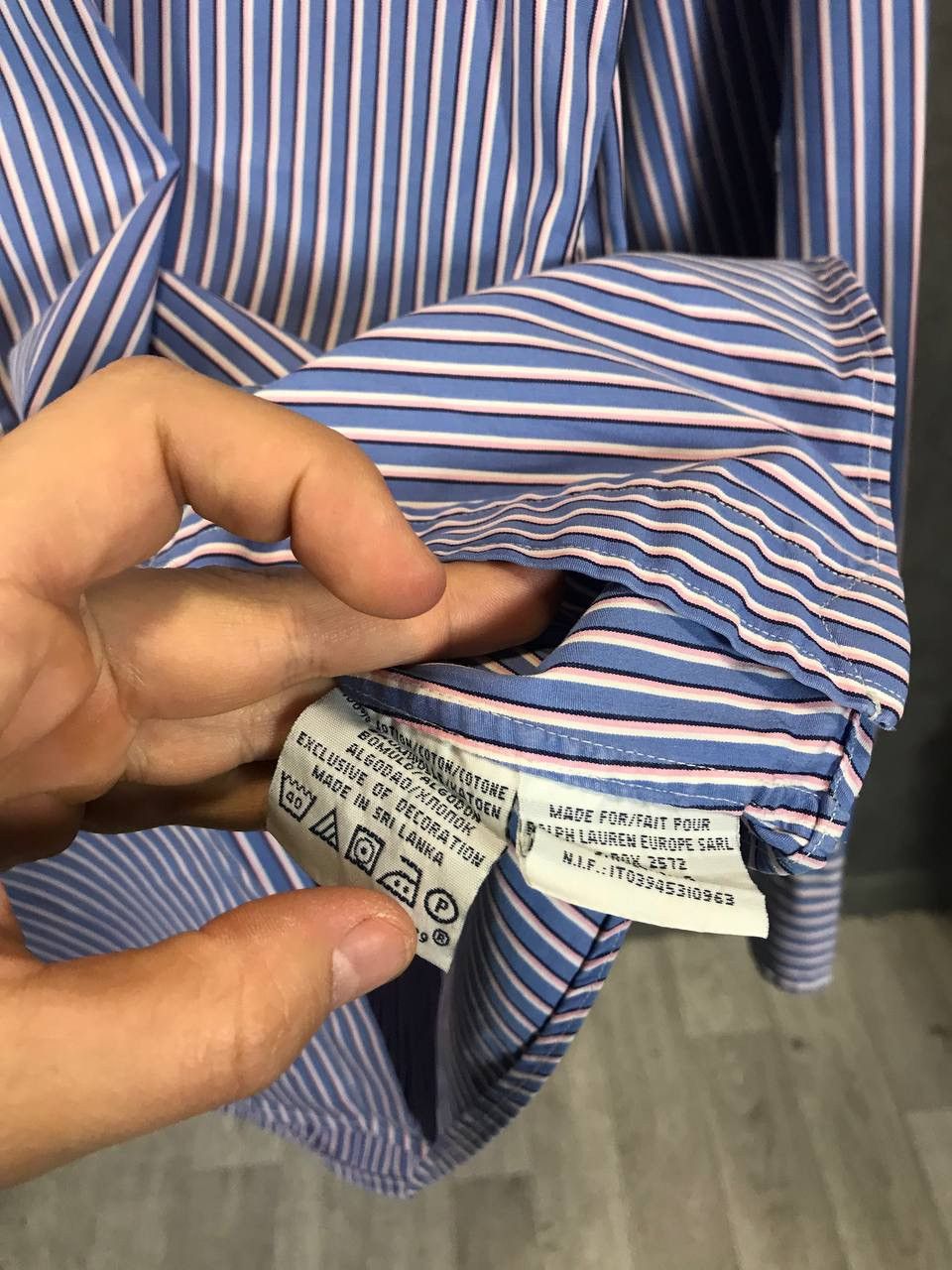 Designer Polo Ralph Lauren vintage designer striped shirt Size US M / EU 48-50 / 2 - 5 Thumbnail