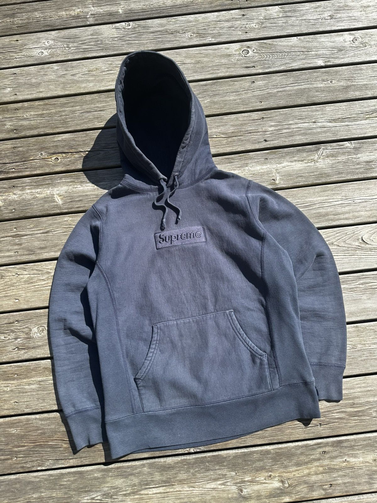 Supreme Supreme Tonal Box Logo Hoodie FW14 Size S Size US S / EU 44-46 / 1 - 4 Thumbnail