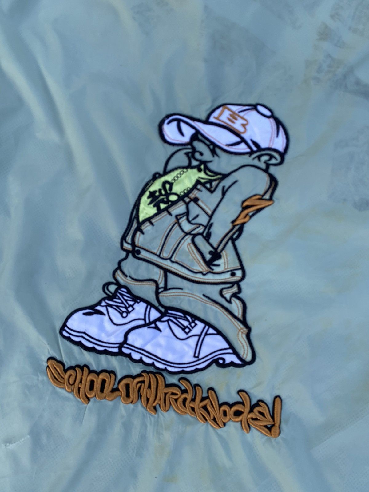 JNCO × Rap Tees Sohk School of Hard Knock Hiphop Embroidery Windbreaker Size US XL / EU 56 / 4 - 13 Thumbnail