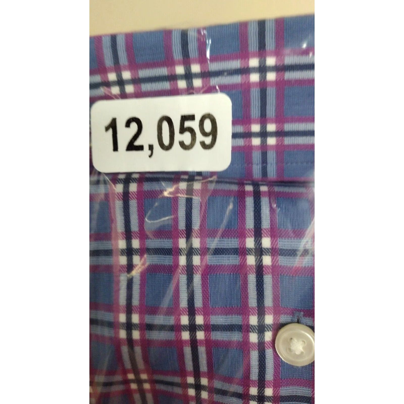 Hugo Boss Hugo Boss Mens Purple Plaid Button Up Sharp Fit 16 Long Sleeve Shirt Size US L / EU 52-54 / 3 - 8 Thumbnail