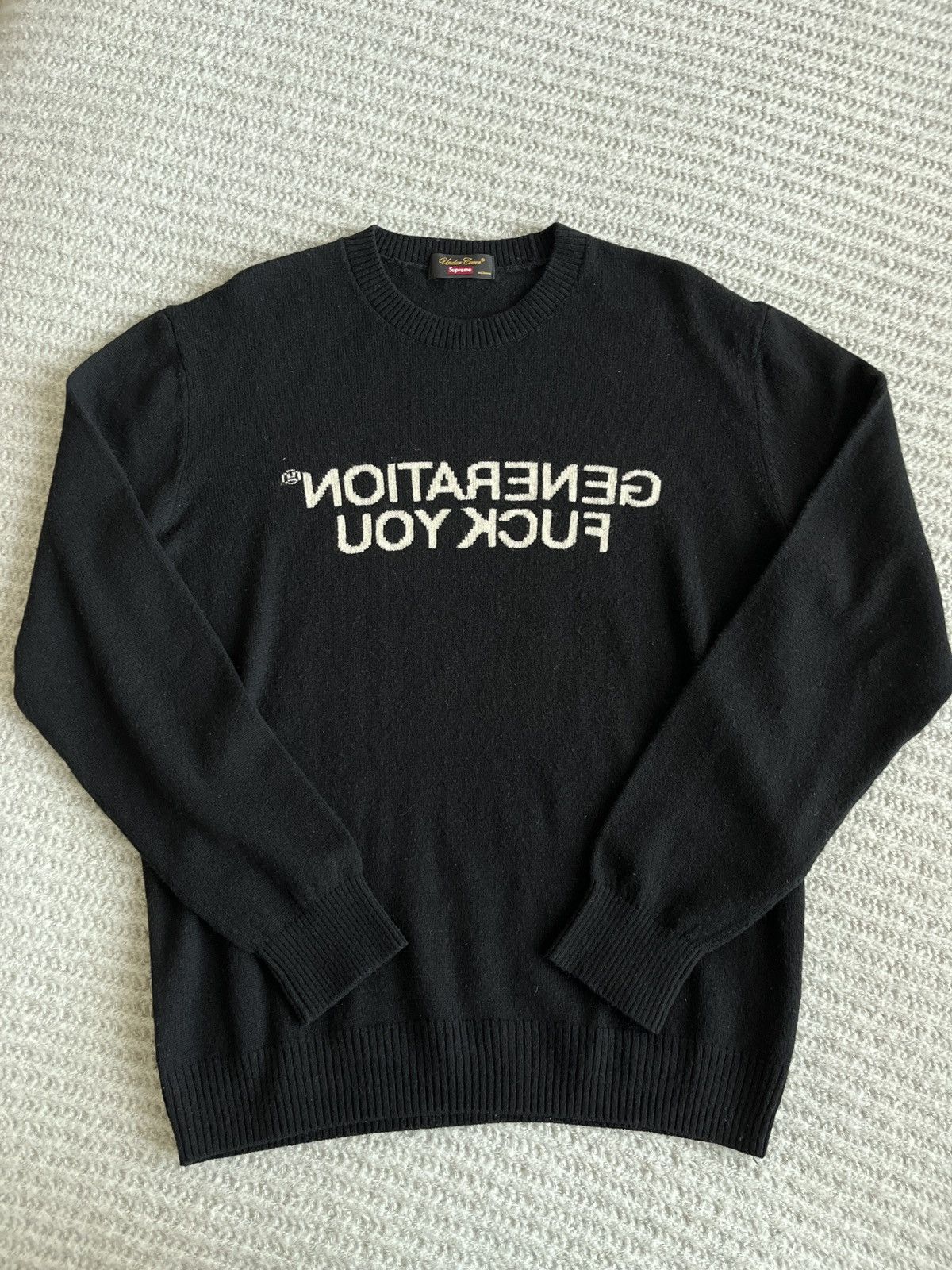 Supreme graffiti knit crew neck sweater selling