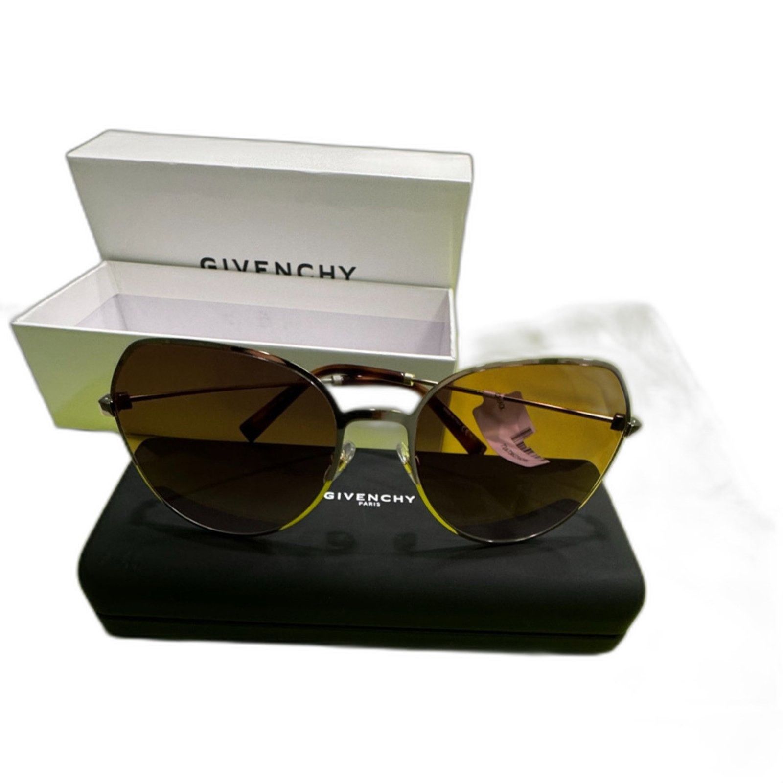 Givenchy Givenchy 60mm Gradient Sunglasses Gold Pink Size ONE SIZE - 2 Thumbnail