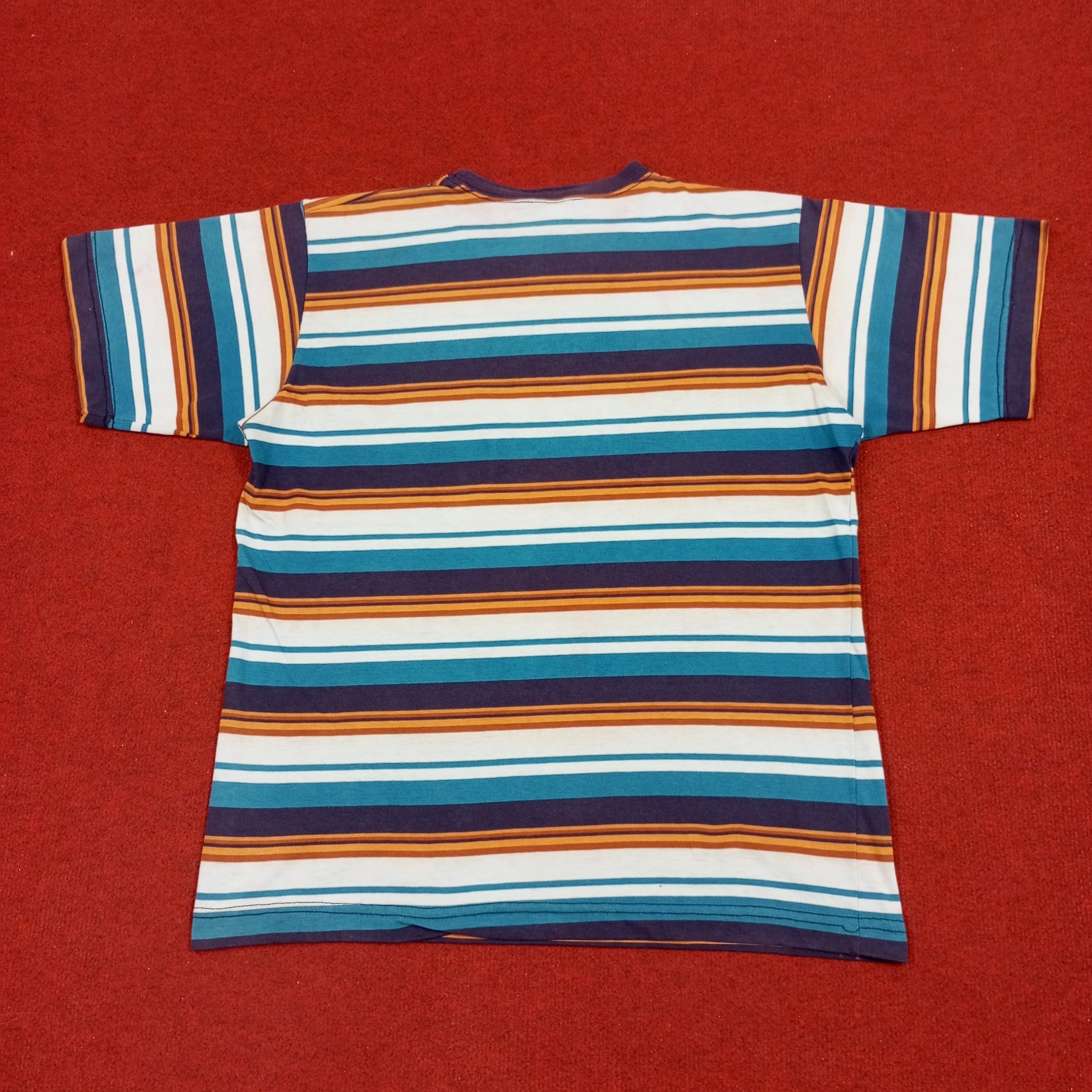 Hang Ten × Vintage Hang Ten Pocket Stripes Design Tshirt Size US L / EU 52-54 / 3 - 3 Thumbnail