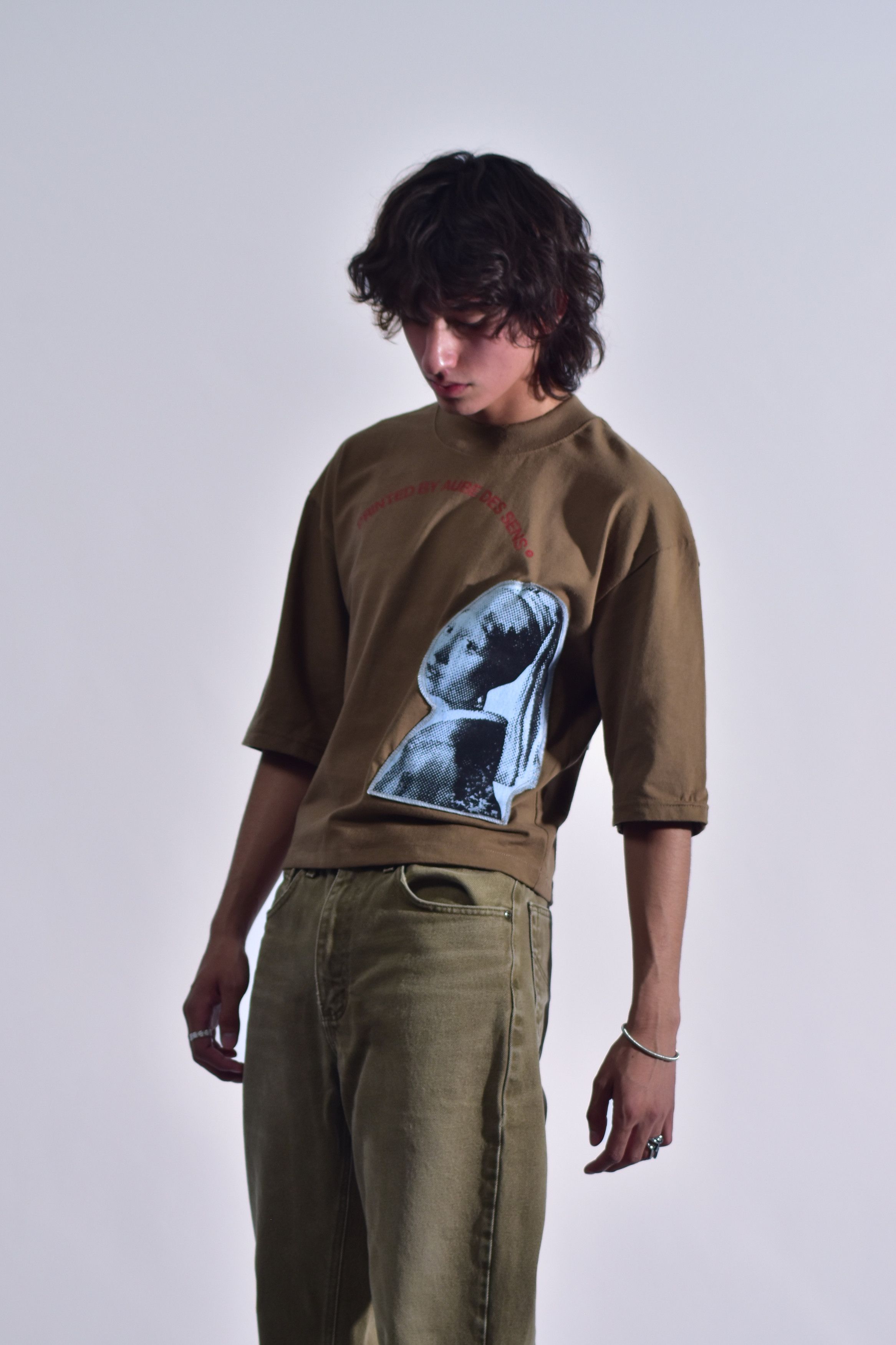 Vintage Boxy Fit T-Shirt Girl with a Pearl Earring Size US S / EU 44-46 / 1 - 7 Thumbnail