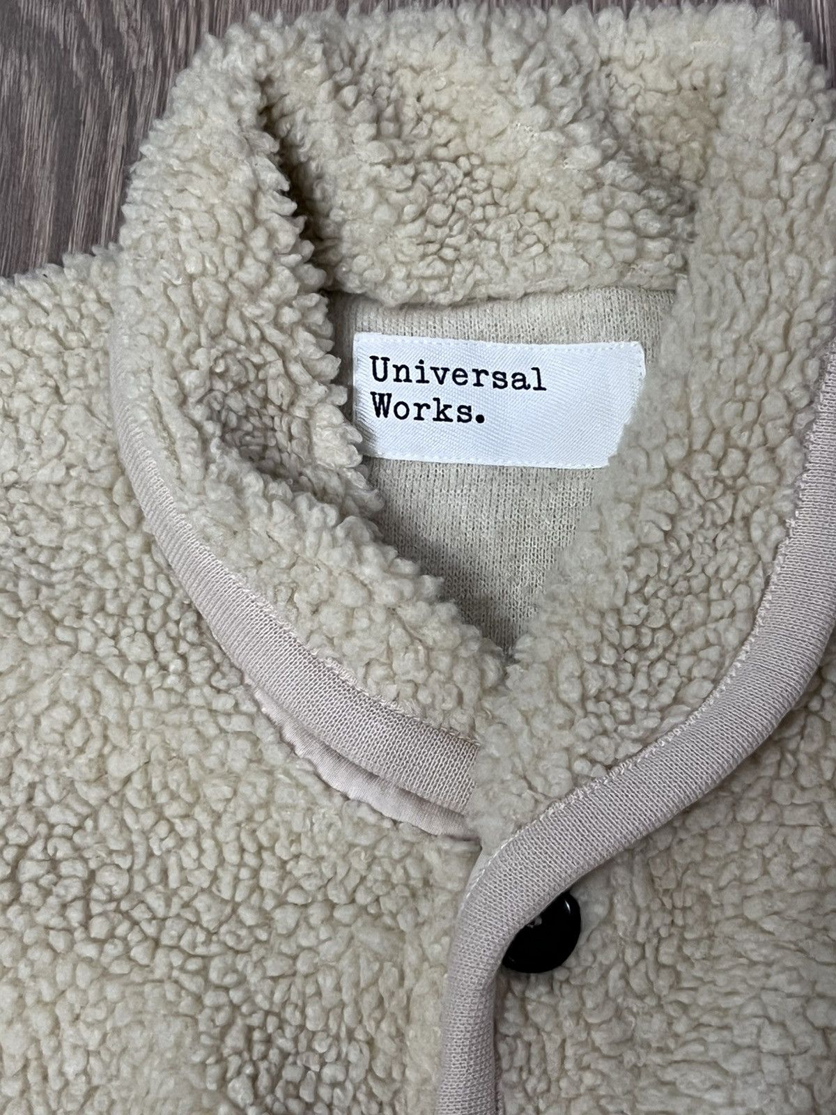 Japanese Brand Universal Works Streetwear Women’s Fleece Teddy Jacket Sz L Size L / US 10 / IT 46 - 3 Thumbnail