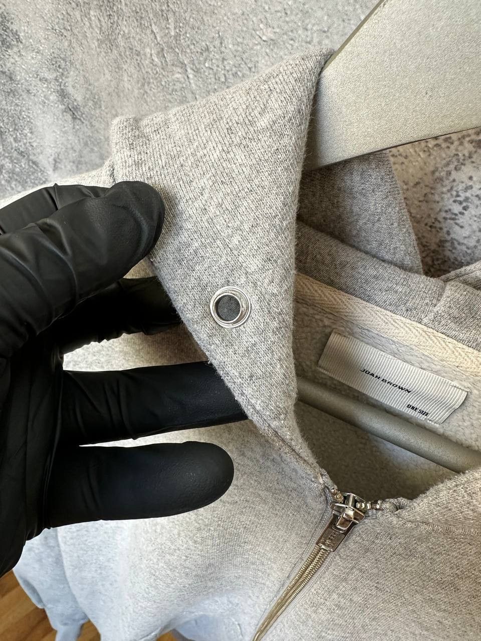Other Joah Brown Full Zip Hoodie Gray Made USA Fleece Sweatshirt Size US L / EU 52-54 / 3 - 12 Thumbnail
