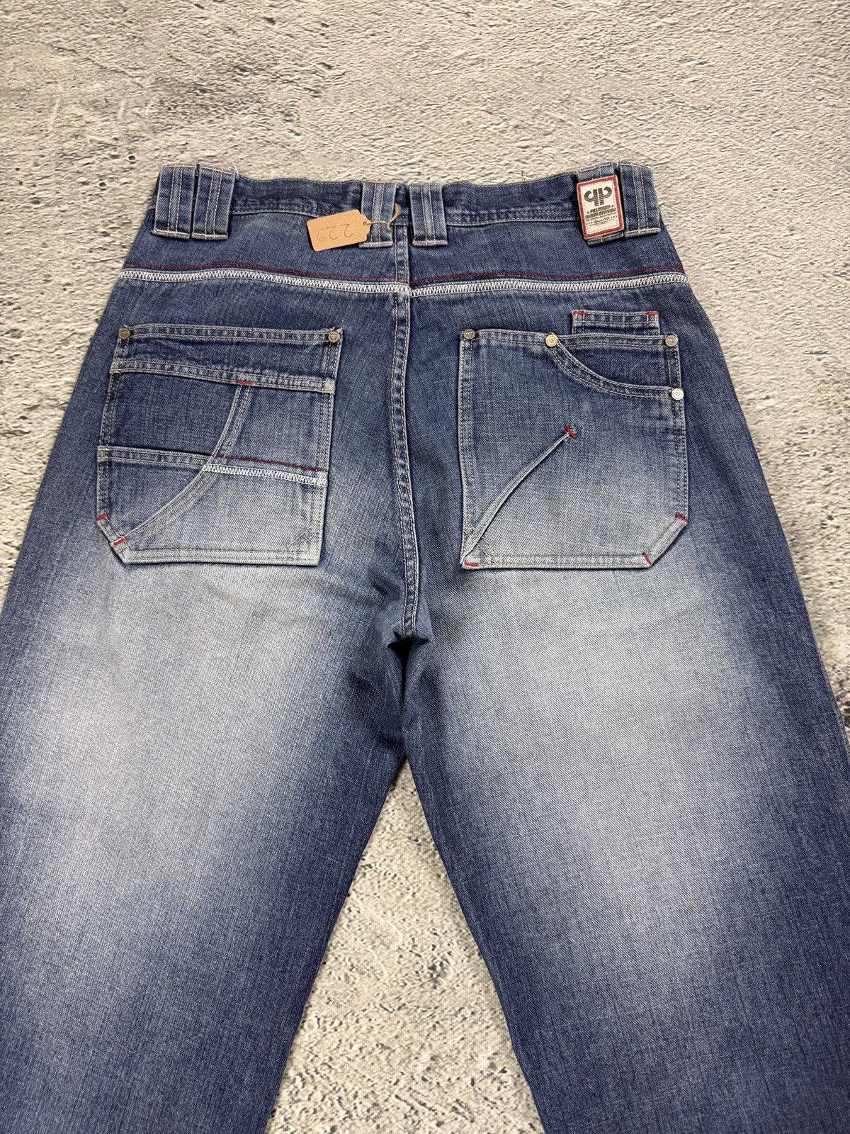 Pelle Pelle Pelle Pelle vintage stone washed blue jeans Y2K baggy denim Size US 32 / EU 48 - 11 Thumbnail