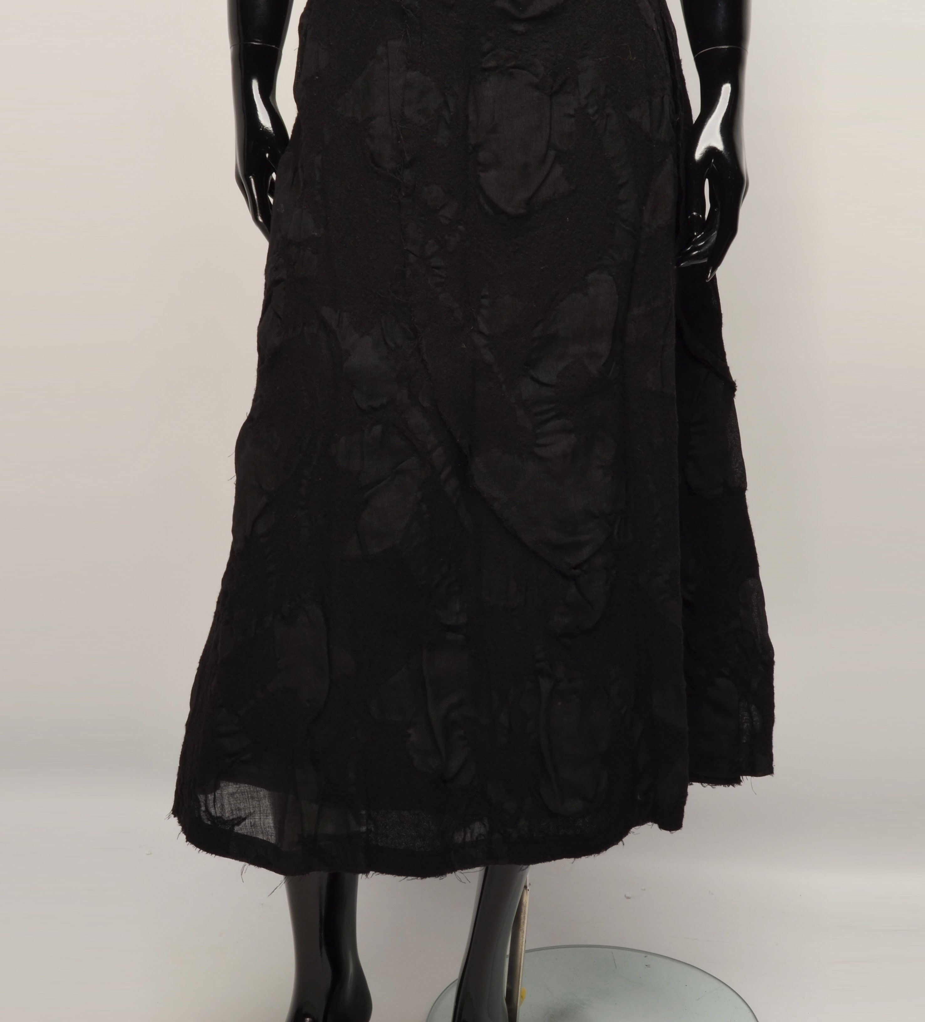 Sarah Pacini Sarah Pacini Avantgarde Grunge Wool Skirt Size 31" - 3 Thumbnail