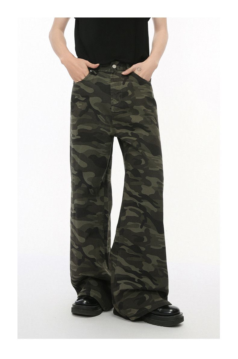 Japanese Brand American retro street camouflage straight wide-leg jeans y2k Size US 32 / EU 48 - 1 Thumbnail