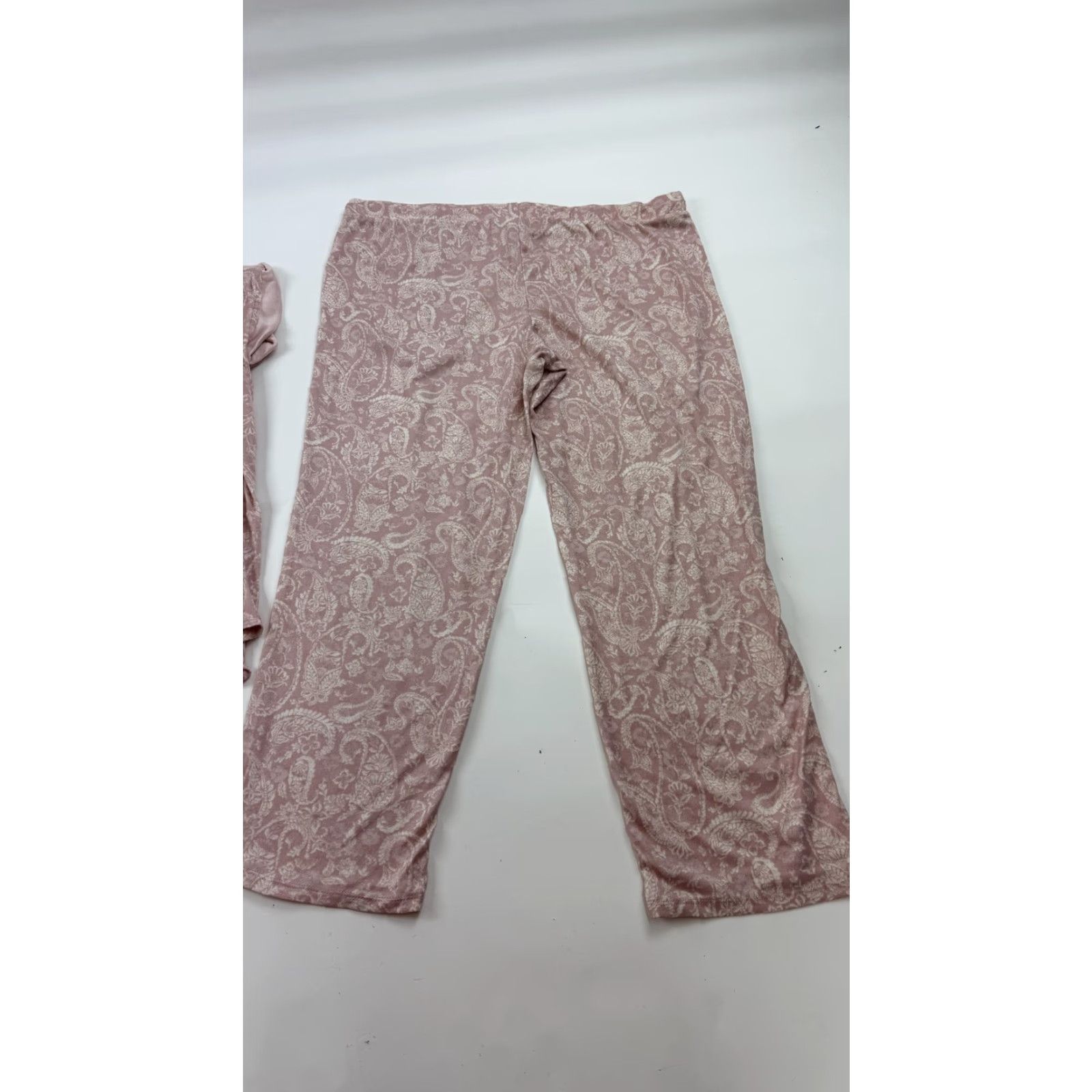 Lucky Brand Lucky Brand Pajama Set Womens 2XL Pink Paisley Lounge Shirt Pants Soft Sleepwear Size XXL / US 16-18 / IT 52-54 - 7 Thumbnail