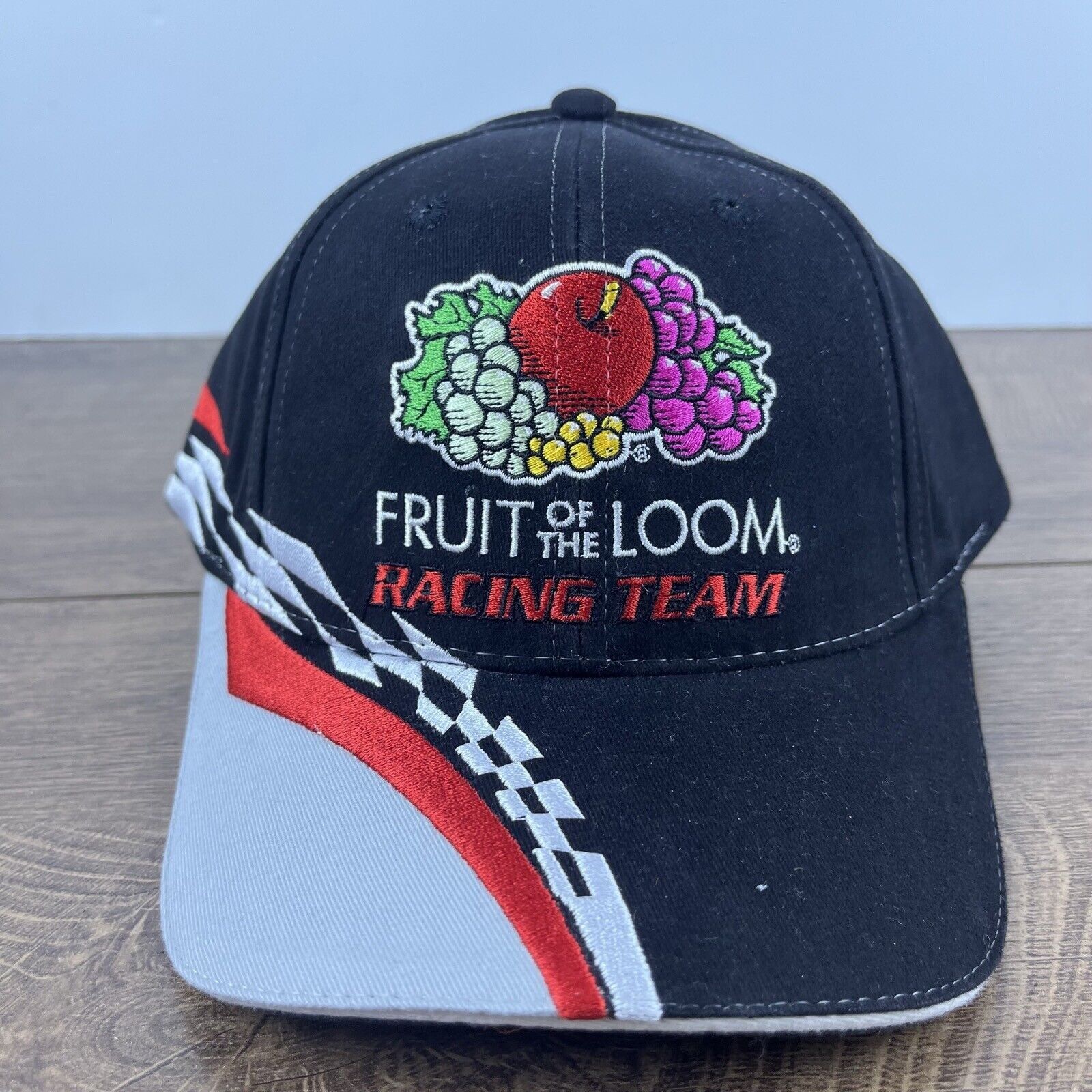 Other Fruit of the Loom Racing 55 Hat Black Cap Hat Adjustable Hat Size ONE SIZE - 2 Thumbnail