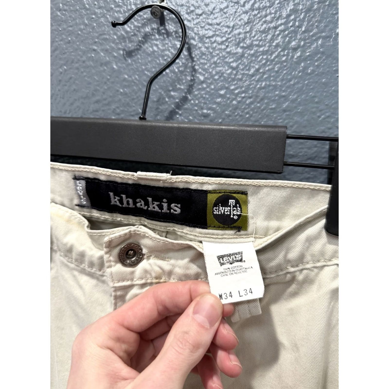 Vintage VINTAGE Levi’s Silver Tab Khaki Cotton Cargo 90’s Pants Size 34 Men’s Size US 34 / EU 50 - 4 Thumbnail