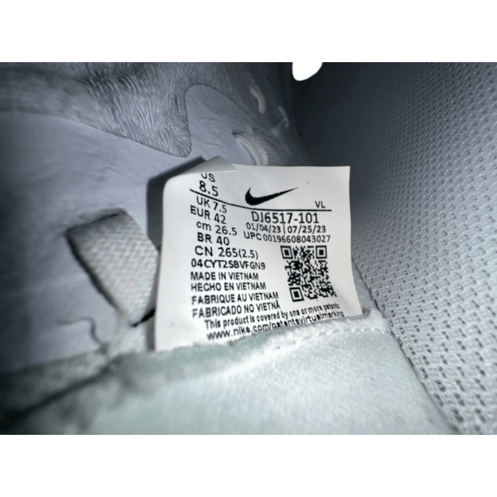Nike Nike Alpha Huarache NXT White Black Metal Cleats DJ6517-101 Size US 8.5 / EU 41-42 - 10 Thumbnail