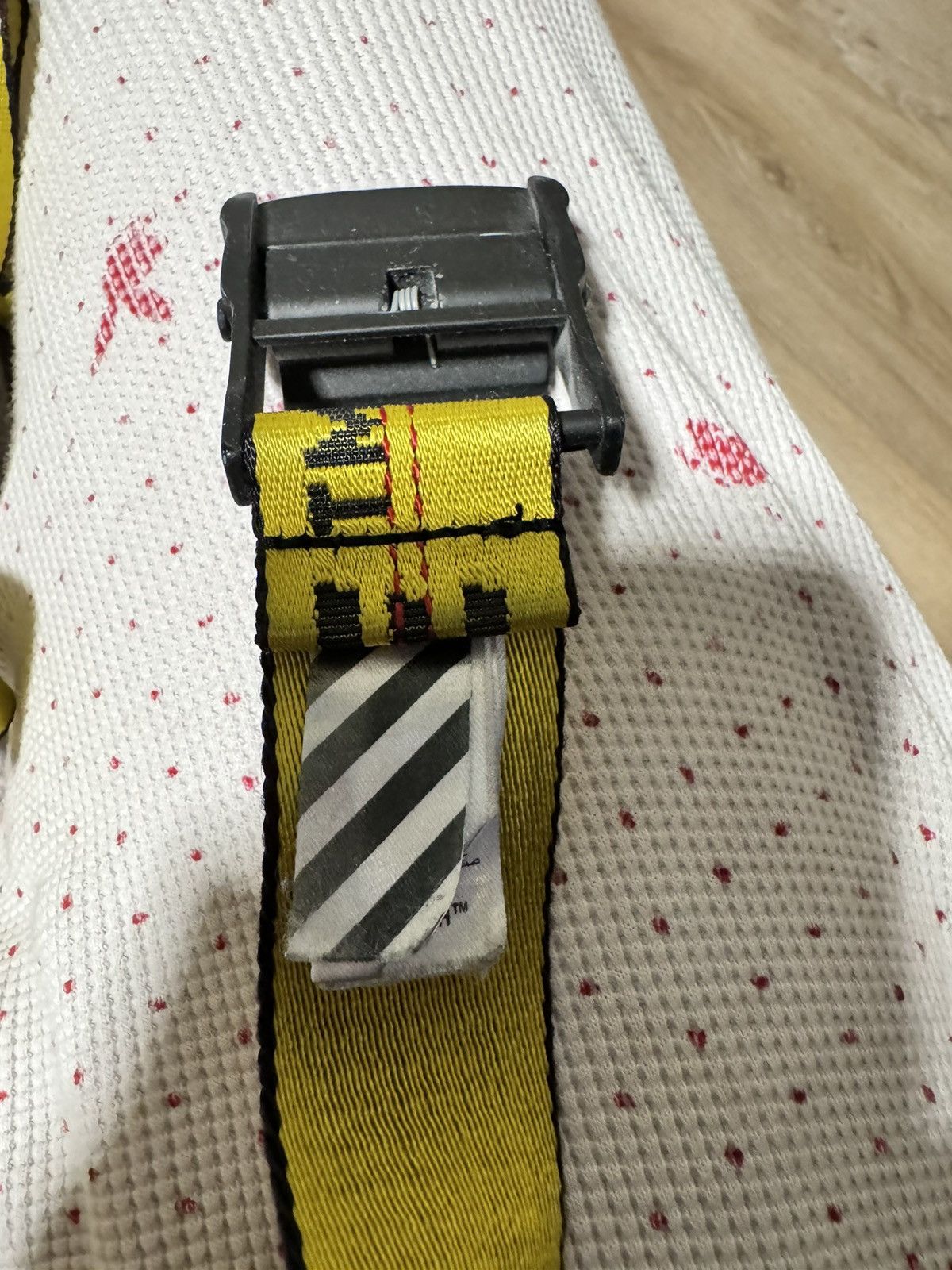 Off-White × Virgil Abloh OFF-WHITE Yellow & Black Industrial Belt Size ONE SIZE - 2 Thumbnail