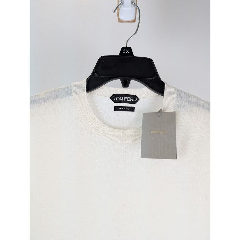 Tom Ford o1rshd1 Knitwear Sweatshirt in Beige Size US L / EU 52-54 / 3 - 7 Thumbnail