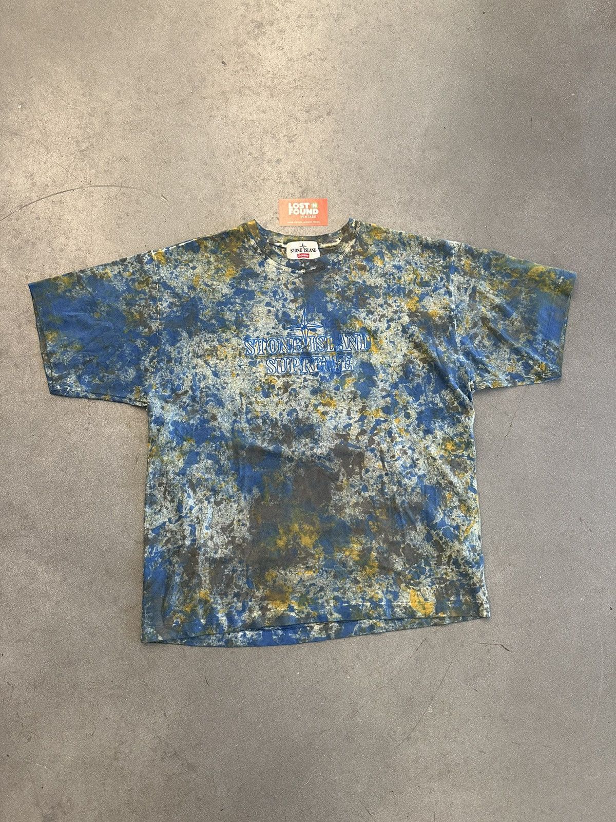 Stone Island Embroidered Supreme Shirt FW20 Supreme Stone Island