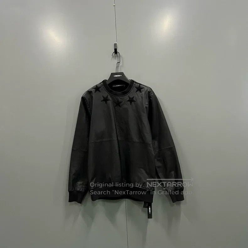 Givenchy Givenchy Black star pattern leather sweater Size US S / EU 44-46 / 1 - 1 Thumbnail