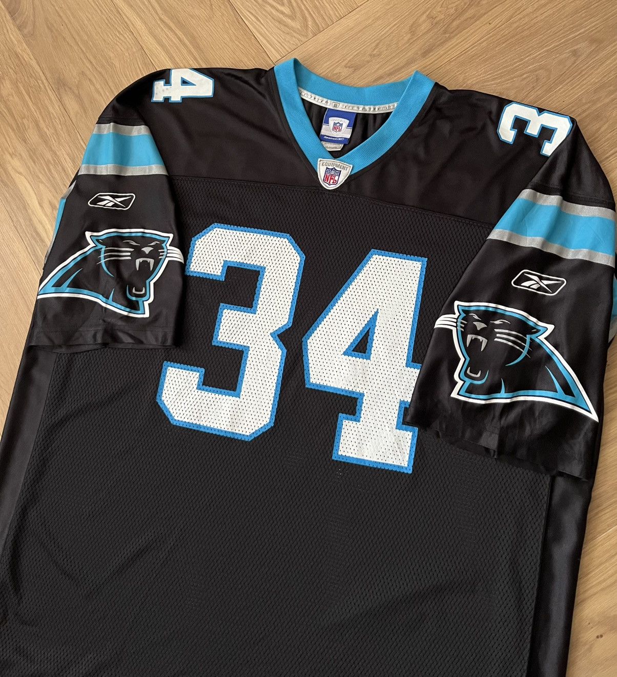 Reebok Vintage DeAngelo Williams Carolina Panthers 34 Reebok Jersey Size US XXL / EU 58 / 5 - 8 Thumbnail