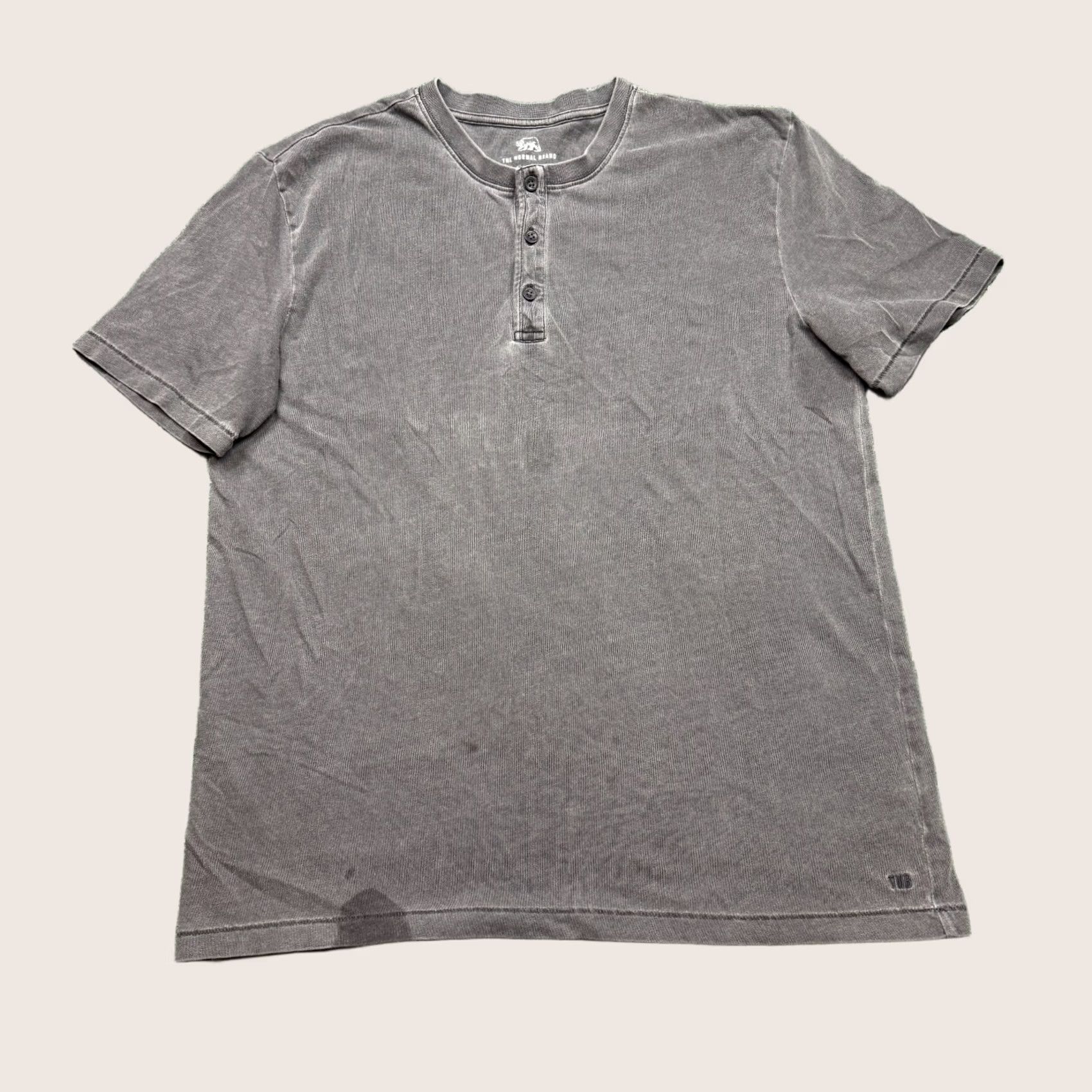 Vintage The Normal Brand T-Shirt Mens L Gray Black Henley Short Sleeve Preowned Size US L / EU 52-54 / 3 - 1 Thumbnail