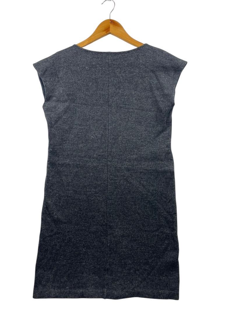 Prada PRADA Milano grey v-neck shift dress Size S / US 4 / IT 40 - 3 Thumbnail