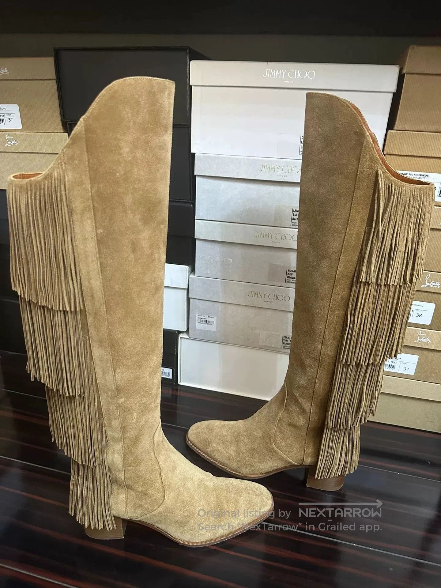 Christian Louboutin Christian Louboutin Knee-Length Boots Size 37. Size US 6 / IT 36 - 6 Thumbnail